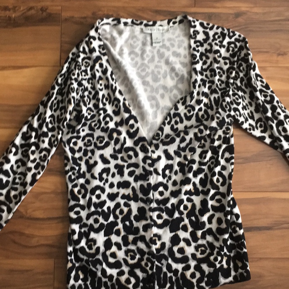 WHBM button down sweater